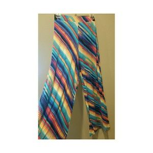 SUPER SOFT & FLOWY WIDE LEG PANTS WILD WATERCOLORS